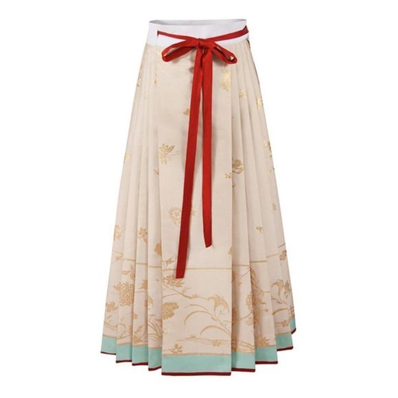 Floral Embroidered Maxi Gown Pearl | Women Traditional Wedding Prom Dress - Picture 7 of 11